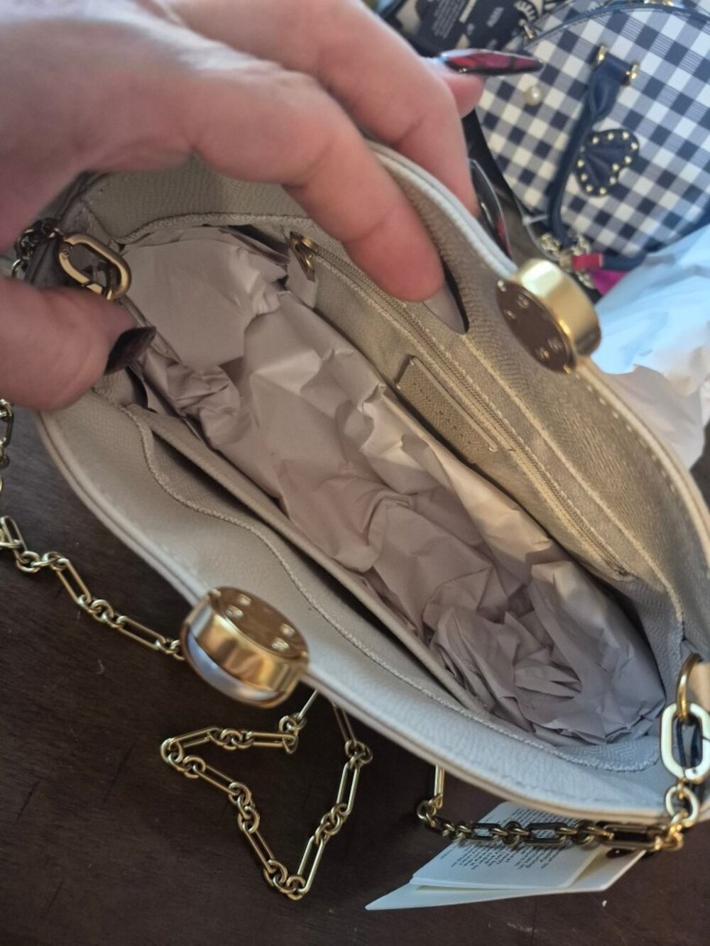 Ted Baker London Aster Textured Leather Crossbody Clutch - Picture 7 of 8